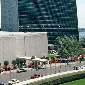 Fachada del edificio de la Secretaría de las Naciones Unidas