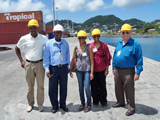 Photo of visit by a South African delegation to Grenada in response to the assistance request by the Government of Grenada submitted to the 1540 Committee, St. George's, Grenada, 23 July 2014.