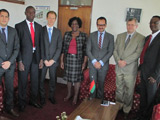 Photo of Meeting with the Principal Secretary of the Ministry of Defence, Ms Lonely Magreta, during the visit of the 1540 Committee to Malawi, at the invitation of its Government, 8 August 2014.