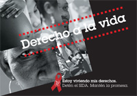 Tarjeta postal &laquo;Derecho a la vida &raquo; 
