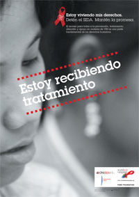 Cartel:  «Estoy recibiendo tratamiento »