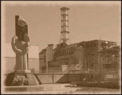 Monumento en recuerdo del desastre de Chernobyl