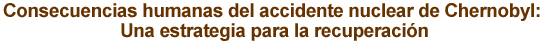 Consecuencias humanas del accidente nuclear de Chernobyl