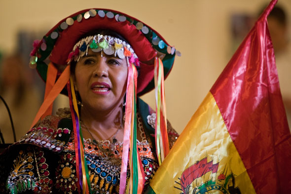 La apertura de la exposición cultural durante el 10° período de sesiones del Foro Permanente para las Cuestiones Indígenas en la Sede de las Naciones Unidas