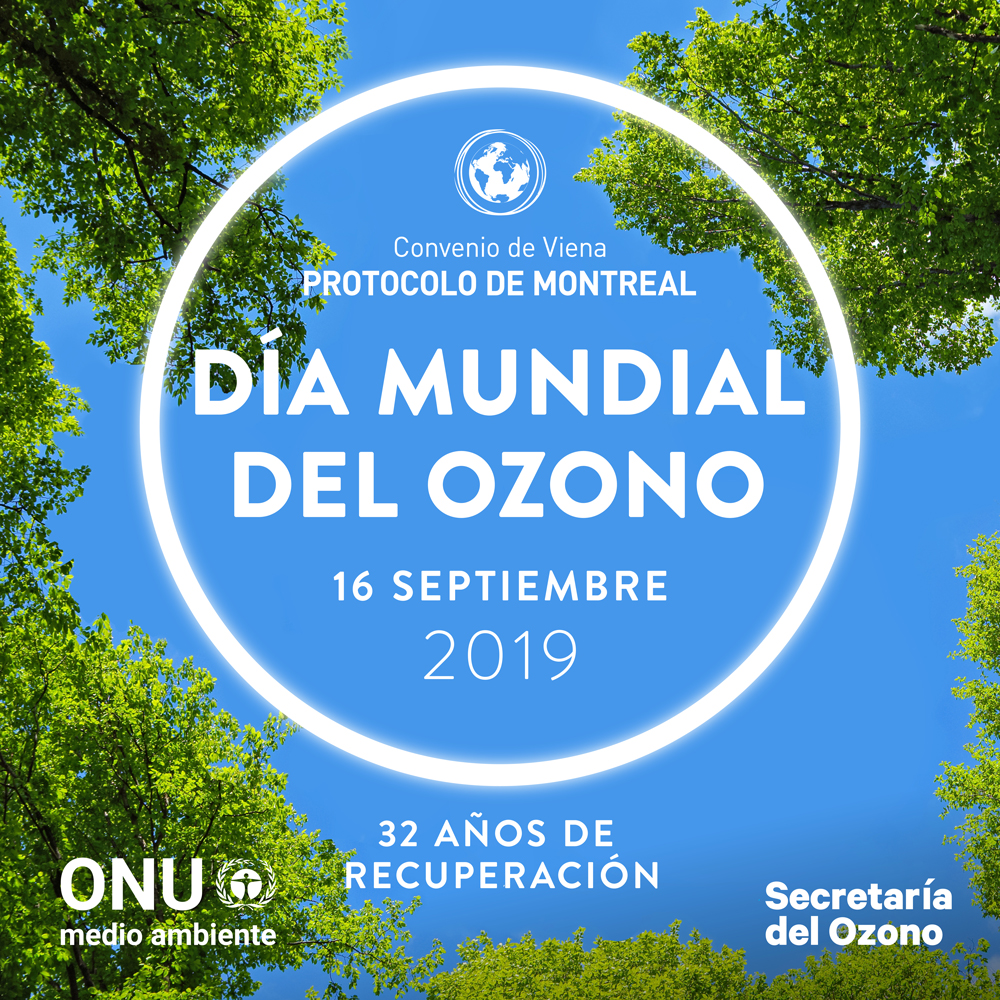 Logo oficial del Día Mundial del Ozono