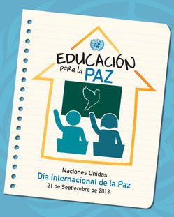 Cartel del Día Internacional de la Paz de 2013