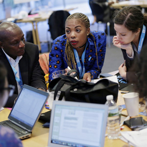 Secretary-General Antonio Gutteres and UN Deputy Amina J Mohammed