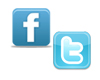 Iconos de Facebook y Twitter Icons