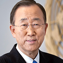 Foto del ex Secretario General Ban Ki-moon