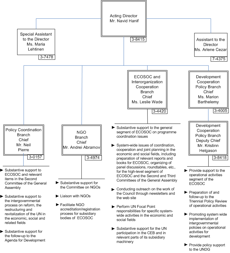 Economic Development Organizational Chart