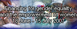 Online discussion: Financing for gender equality and the empowerment of women