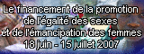 Le financement de la promotion de l’égalité des sexes et de l’émancipation des femmes