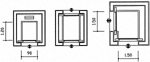 Vertical platform lifts and variety of openings for entry and exit.