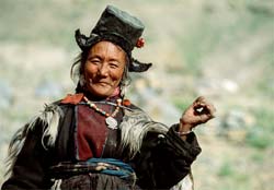 Une femme Ladakhi