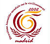 Logo de la deuxi&egrave;me Assembl&eacute;e mondiale sur le vieillissement (Madrid 2002)