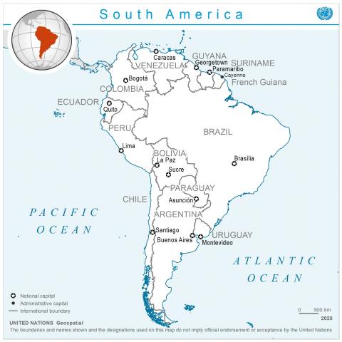 Maps of South America - Nations Online Project