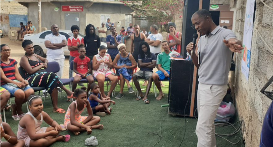 Community meeting in Praia