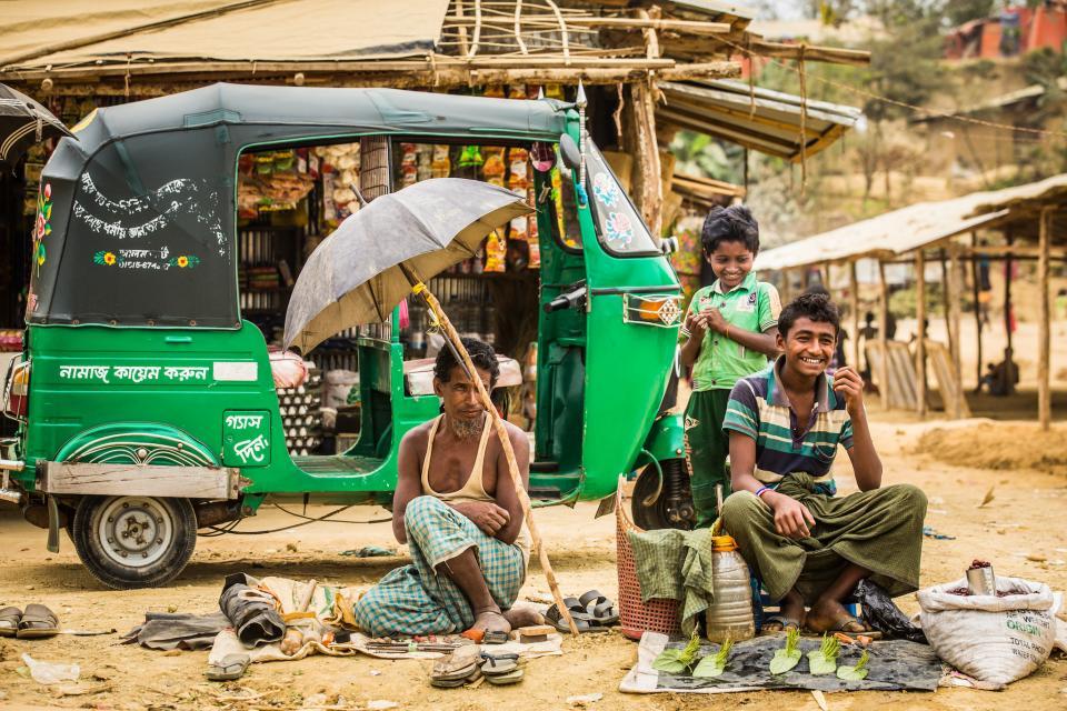 Ukhia, Bazar de Cox, Bangladesh. 