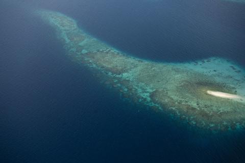 UN Eskinder Debebe _ Aerial view of Marovo Lagoon Solomon Islands