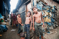 boys in a slum