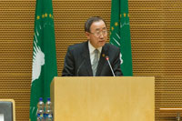 Le Secrétaire général Ban Ki-moon au Sommet de l'Union africaine