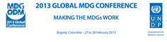 Logo de la Conférence mondiale 2013 sur les OMD