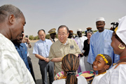 Ban Ki-moon visiting Sahel region