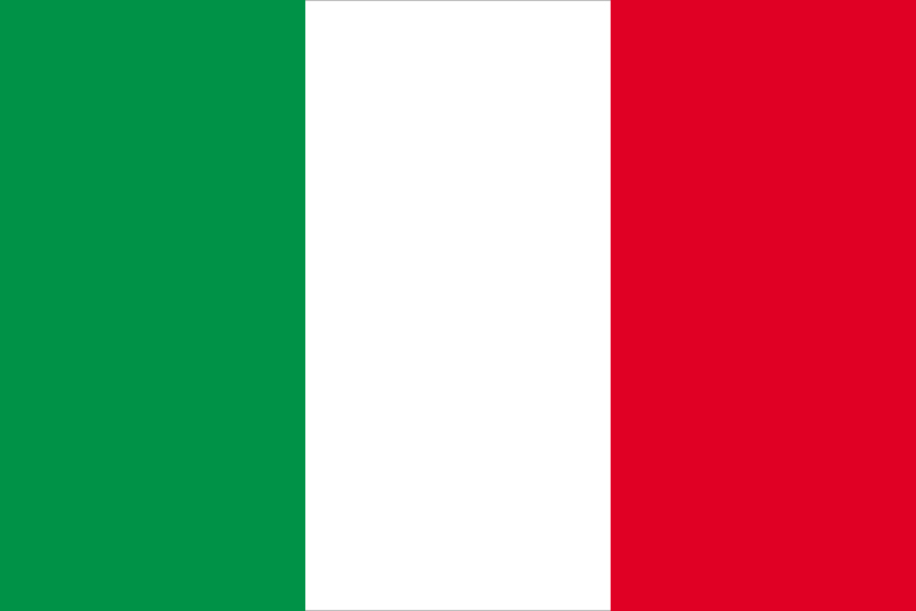 Drapeau de l’Italie.