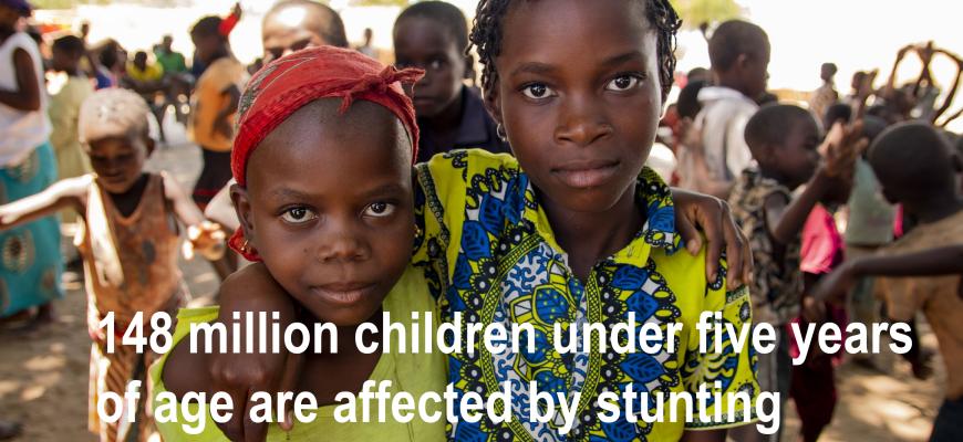 148 million children under five years of age are affected by stunting.