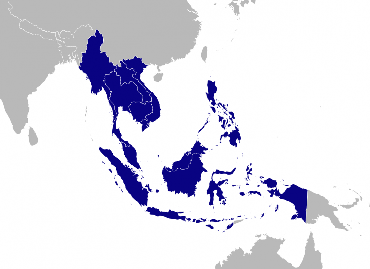 Visual illustration of the Southeast Asia Nuclear-Weapon-Free Zone