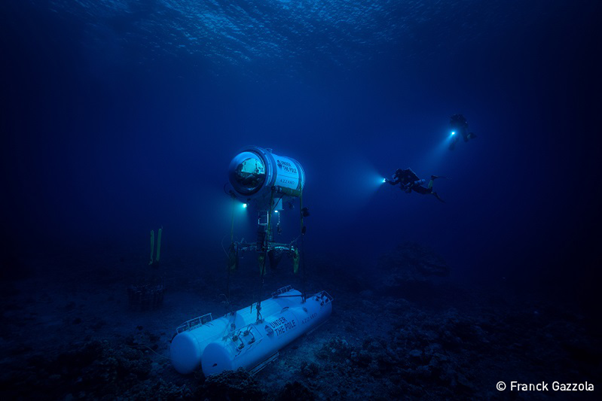 Underwater research capsule. Photo: Gazzola, UN World Oceans Day Photo Competition