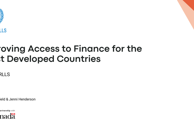 Improving Access to Finance for the Least Developed Countries