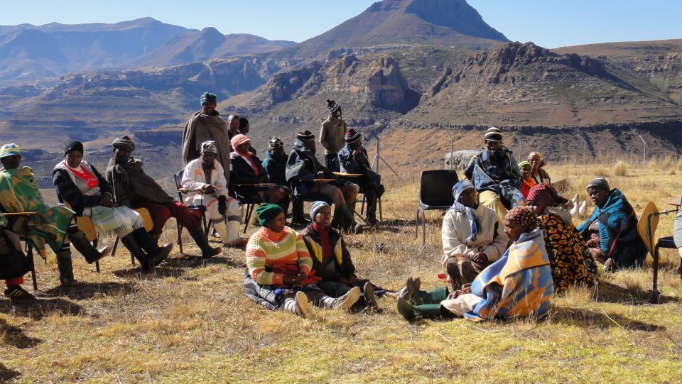 Communities participate in consultative workshops in Lesotho