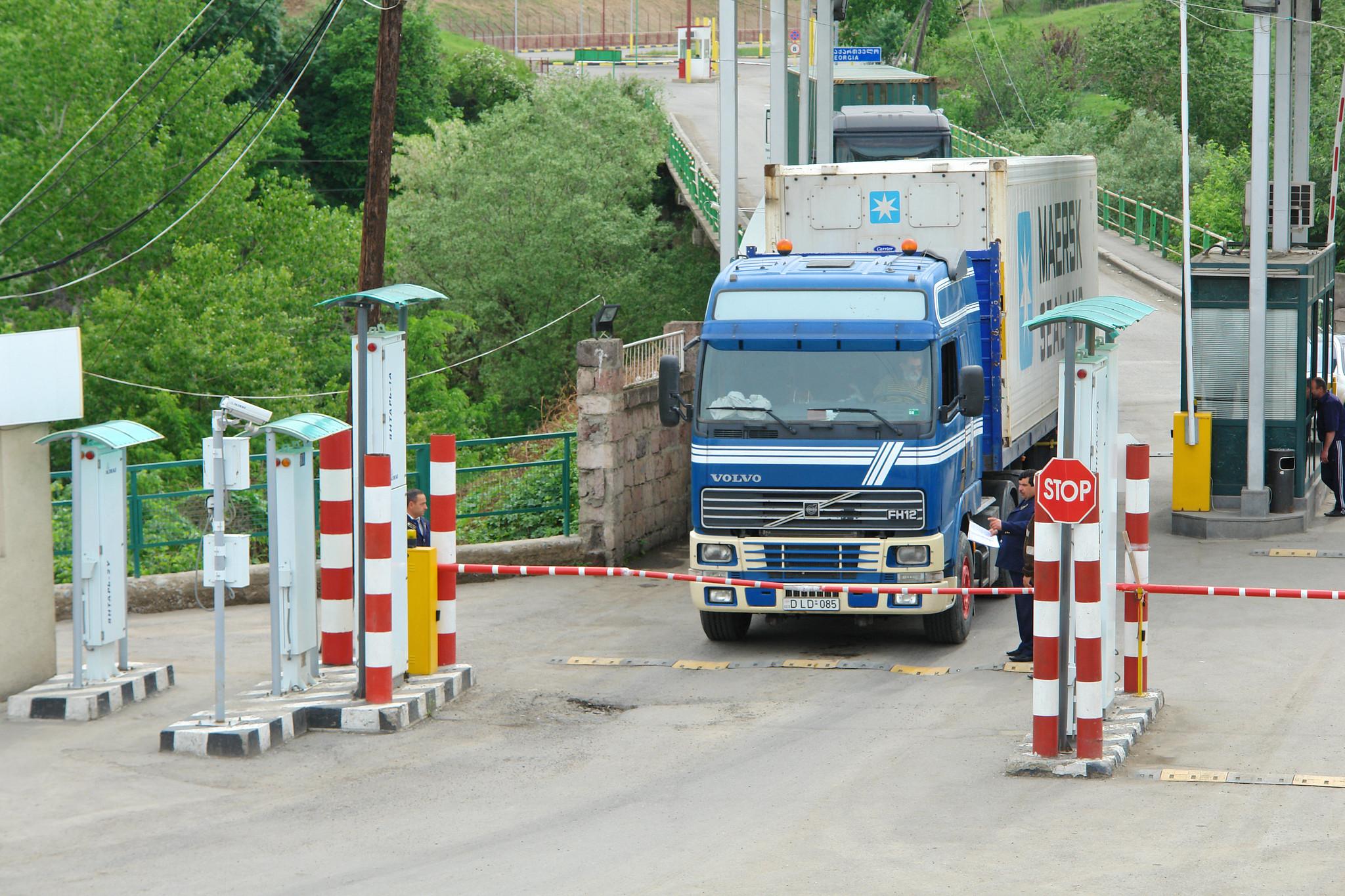 Customs controls on the border of Armenia