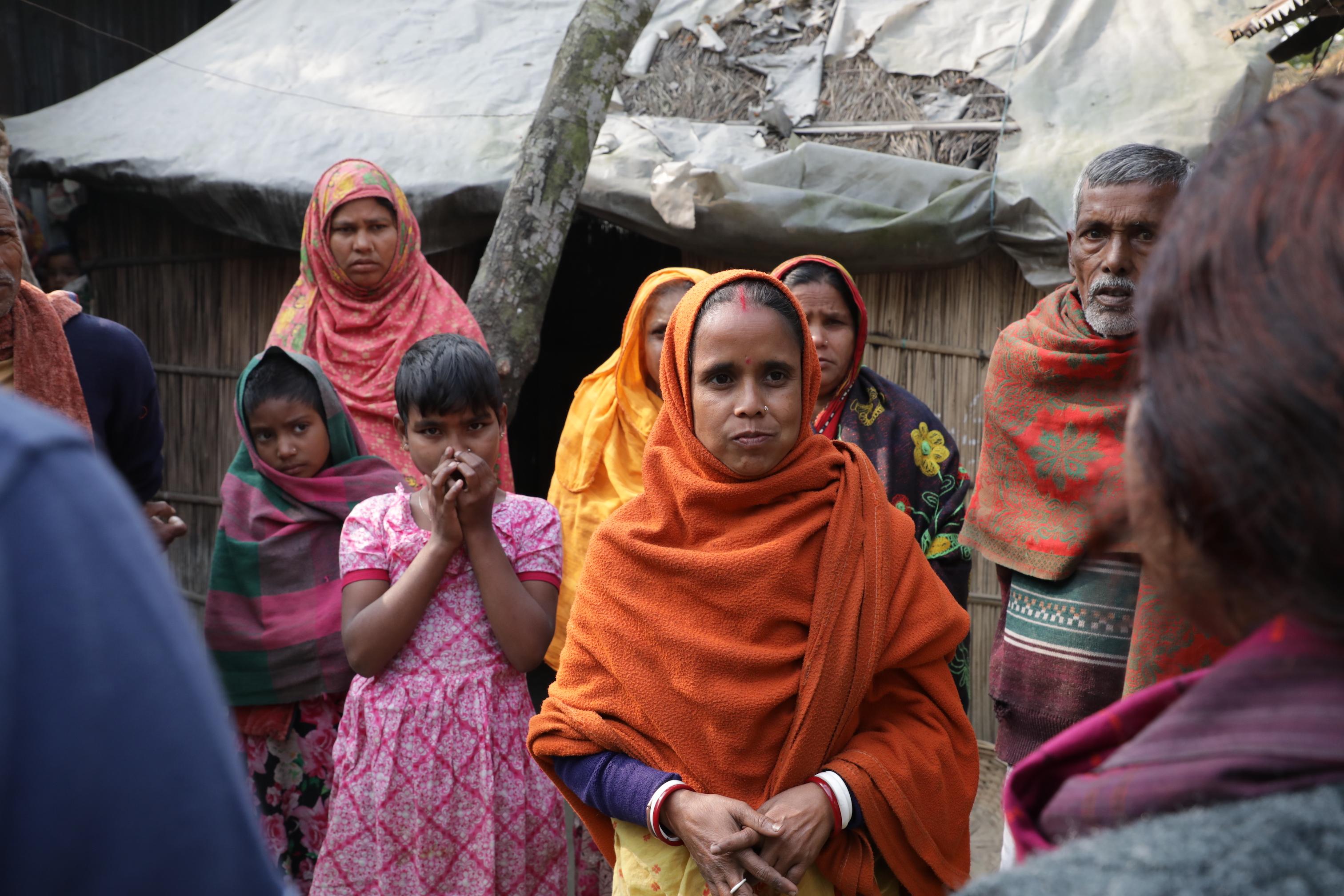 Communities affected by heavy monsoon rains that triggered a widespread flooding in Bangladesh.
