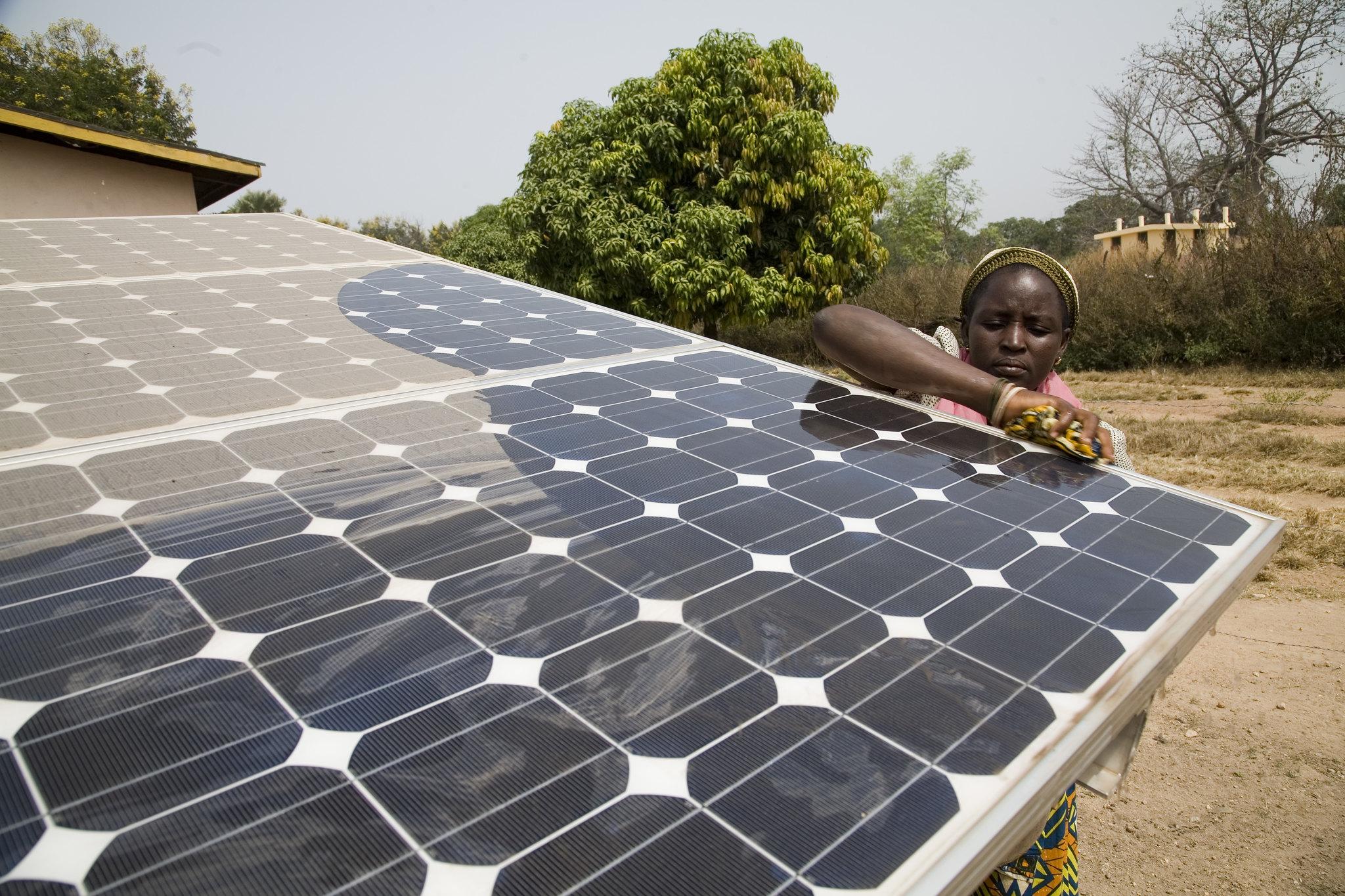 Solar panel in Benin