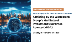 A briefing by the World Bank Group’s Multilateral Investment Guarantee Agency (MIGA)