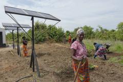 The solar energy skills project in Zambia.