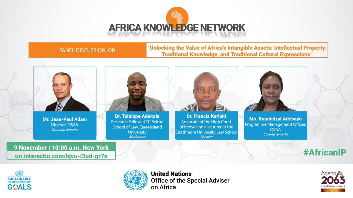 Unlocking the Value of Africa’s Intangible Assets: Intellectual Property, Traditional Knowledge, and Traditional Cultural Expressions