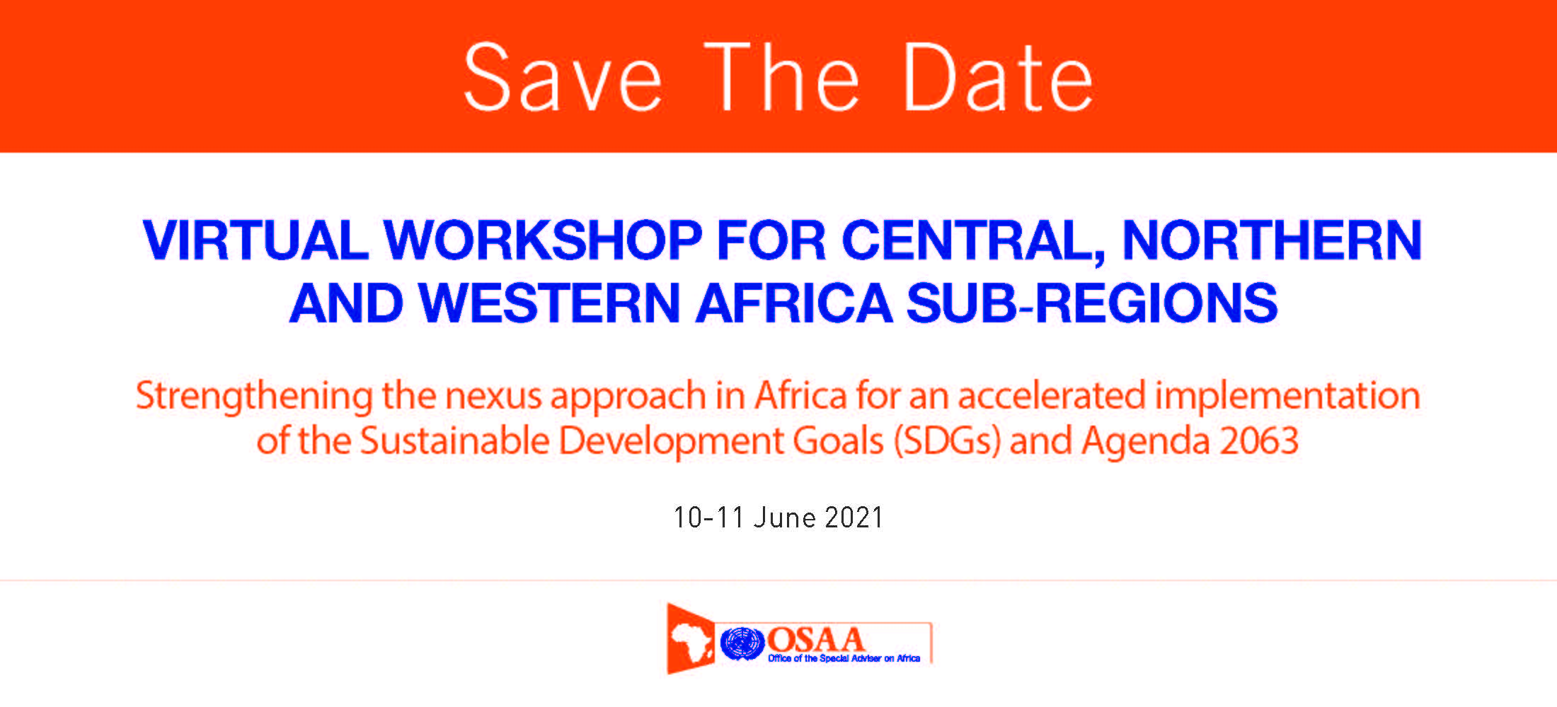 Flyer for the North, Central and West Africa sub-regional 