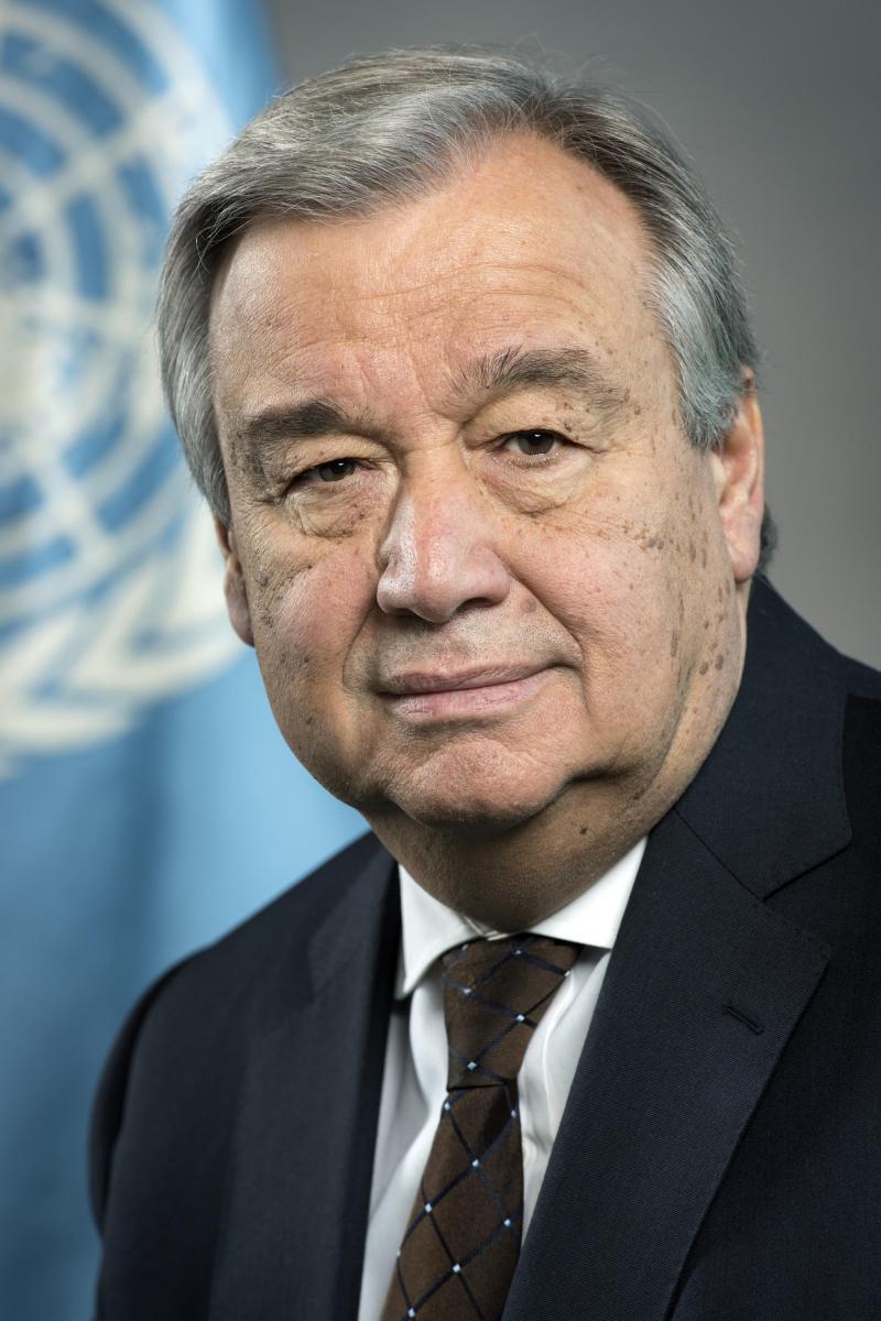 Portrait photo of António Guterres, Secretary-General, United Nations