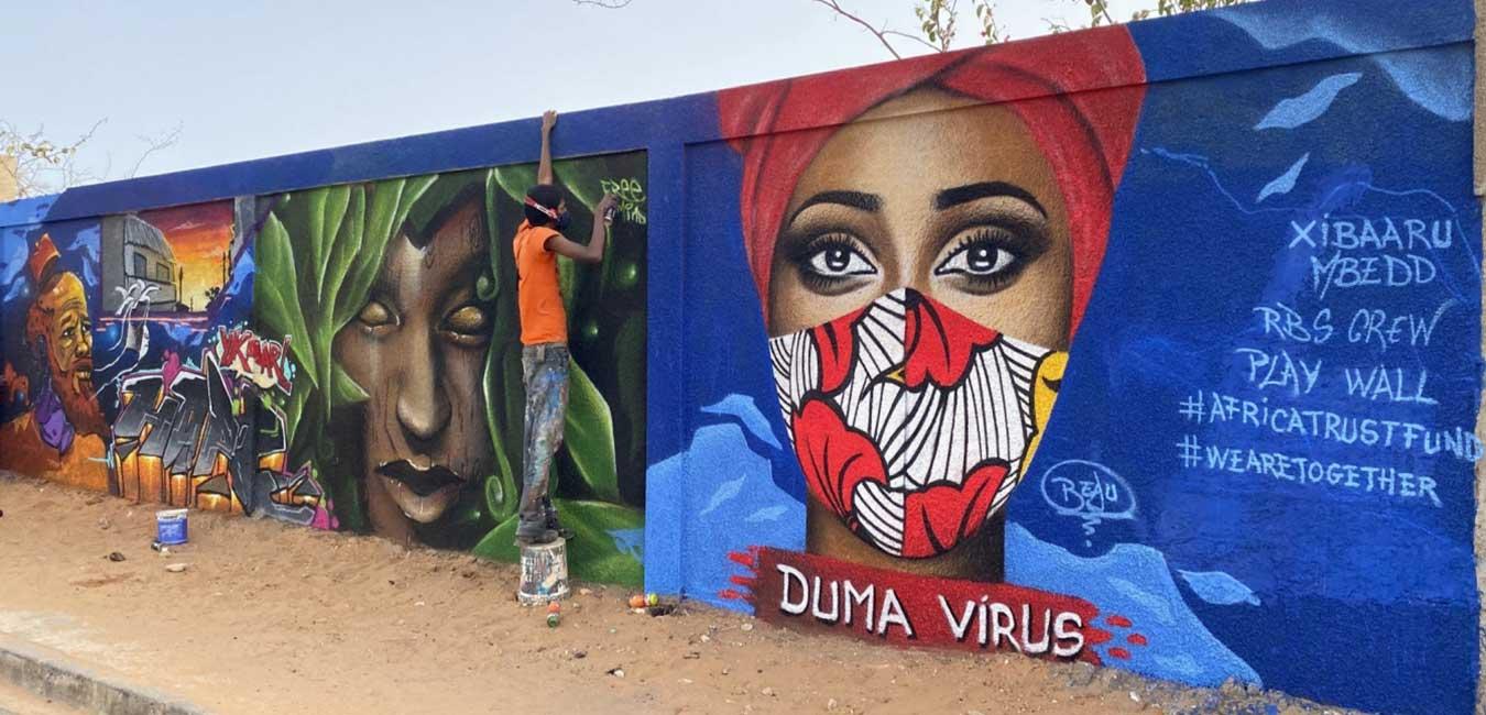 Graffiti by Senegalese artists