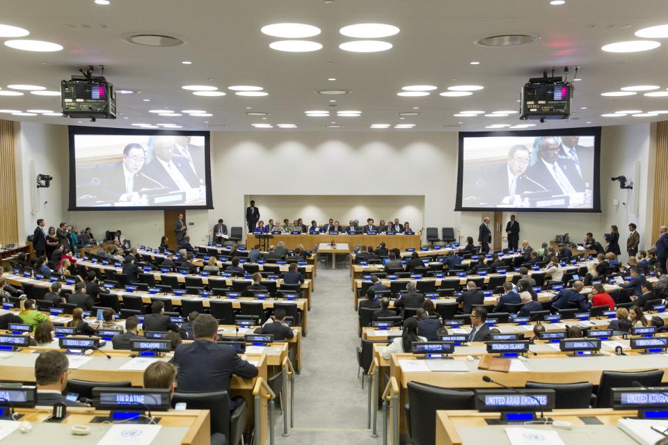 High Level Peacebuilding Fund Pledging Conference in September 2016. UN Photo/JC McIlwaine
