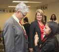 Mogens Lykketoft, President of the 70th session of the General Assembly, meets with young 15 year olds from the whole world to receive advice about implementing the SDG.