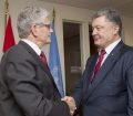 Mogens Lykketoft, President of the seventieth session of the General Assembly, meets with the President of Ukraine
