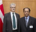 Meeting with Prime Minister of Mauritius Mogens Lykketoft, President of the seventieth session of the General Assembly, meets with the Prime Minister of Mauritius