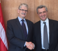 Mogens Lykketoft welcomed new UNHCR chief Filippo Grandi