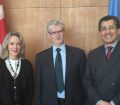 Meeting with Ambassadors of Colombia and Mexico regarding UNGASS 2016 UN GA President Mogens Lykketoft met with the Permanent Representatives of Colombia and Mexico