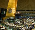 Salón de la Asamablea General. Foto ONU/Rick Bajornas