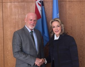 The President of the UN General Assembly met with Chair of the Third Committee, H.E. Ms. María Emma Mejía Vélez, Permanent Representative of Colombia